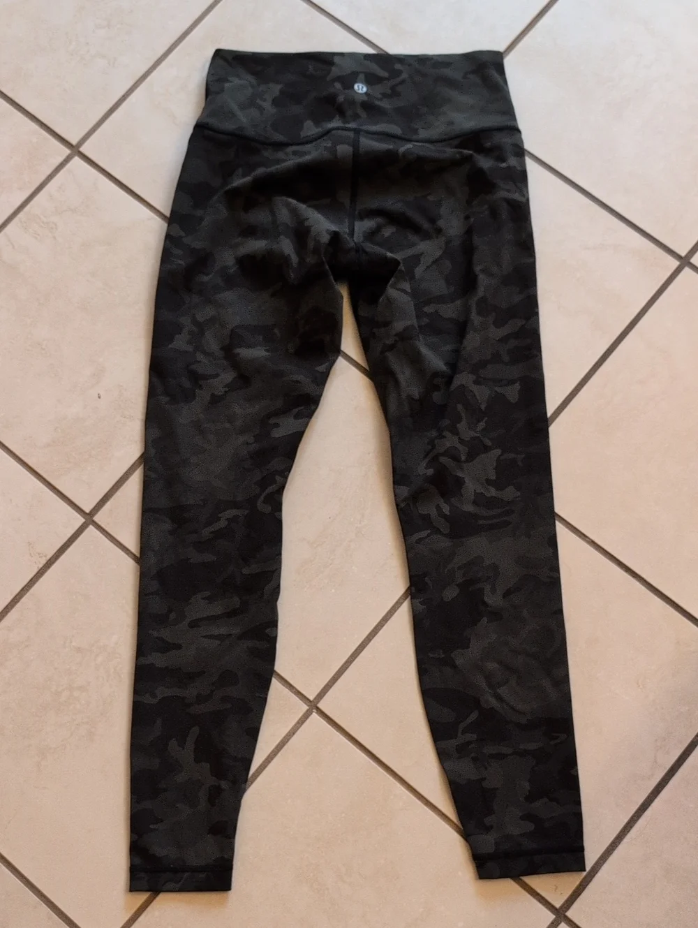 Lululemon Wunder Under High-Rise Tight Incognito Camo Multi Gator Green Size 8